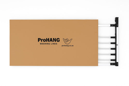 DIY KIT ProHang 1.0m Aluminium, Ropeless, Foldable Washing Line, Wall Mounted (NATIONWIDE)