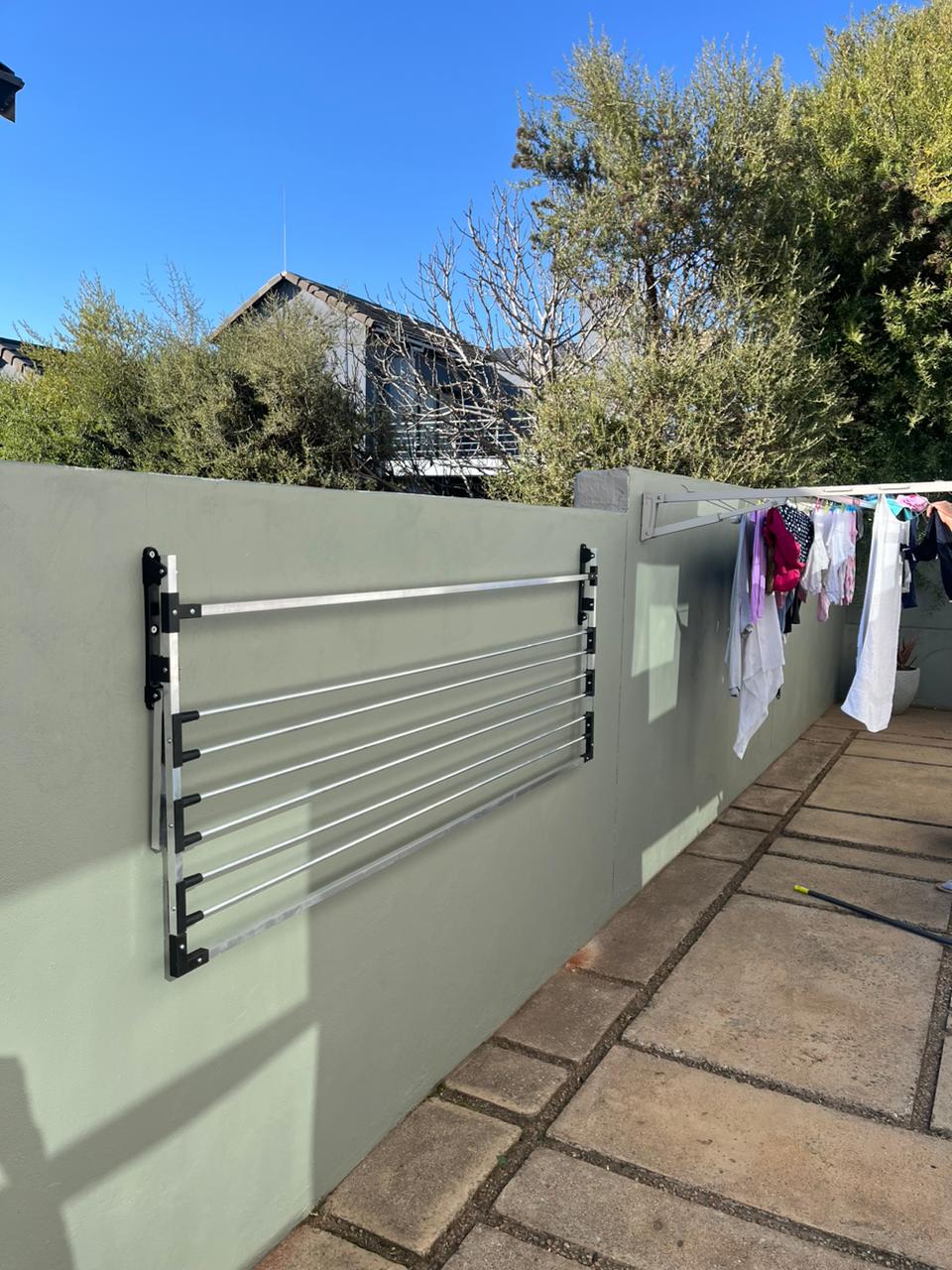 INSTALLED ProHang 1.5m Aluminium, Rope-Free, Foldable Washing Line, Wall Mounted (GAUTENG ONLY)