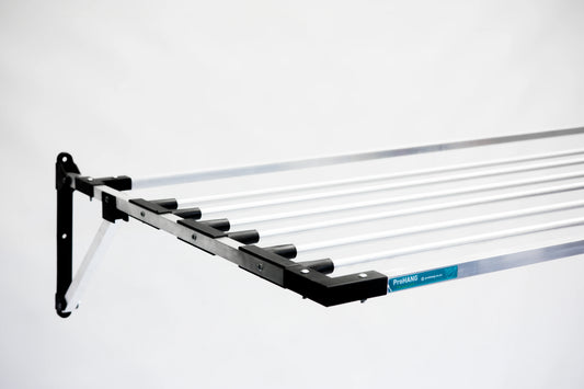 DIY KIT ProHang 1.0m Aluminium, Ropeless, Foldable Washing Line, Wall Mounted (NATIONWIDE)