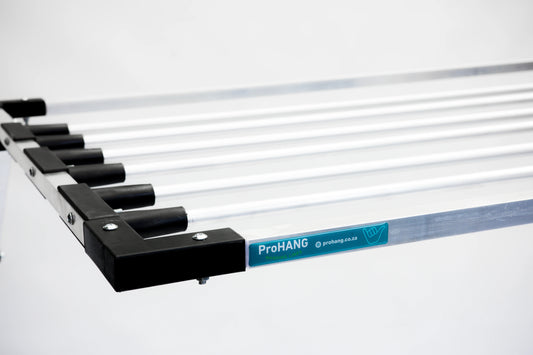 DIY KIT ProHang 2.0m Aluminium, Ropeless, Foldable Washing Line, Wall Mounted (NATIONWIDE)