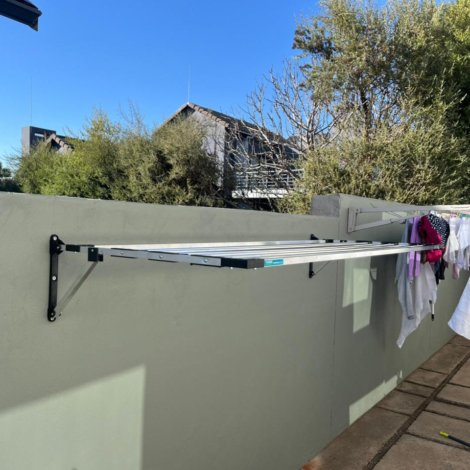 INSTALLED ProHang 1.5m Aluminium, Rope-Free, Foldable Washing Line, Wall Mounted (GAUTENG ONLY)